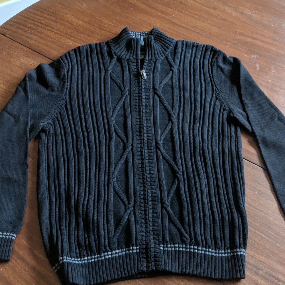 Mens Claiborne zip up sweater by John Bartlett